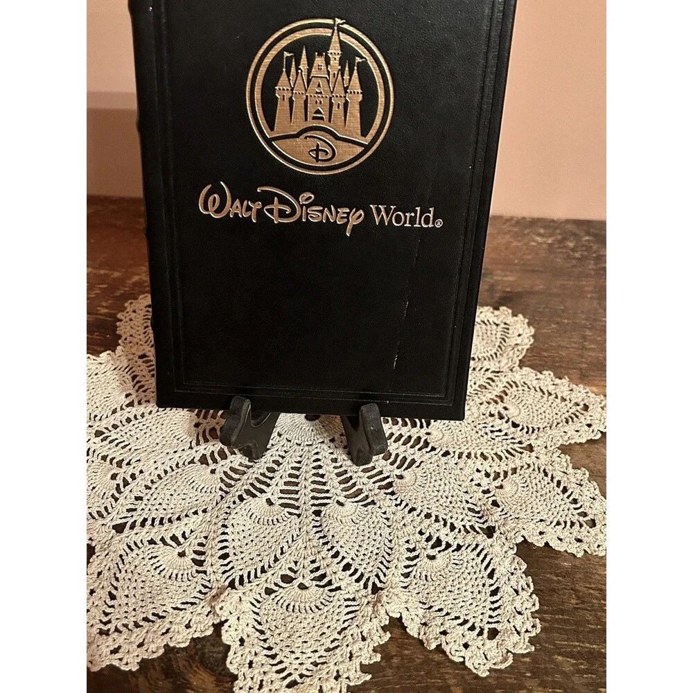 Walt Disney World Hardcover Black Faux Leather Bound Journal